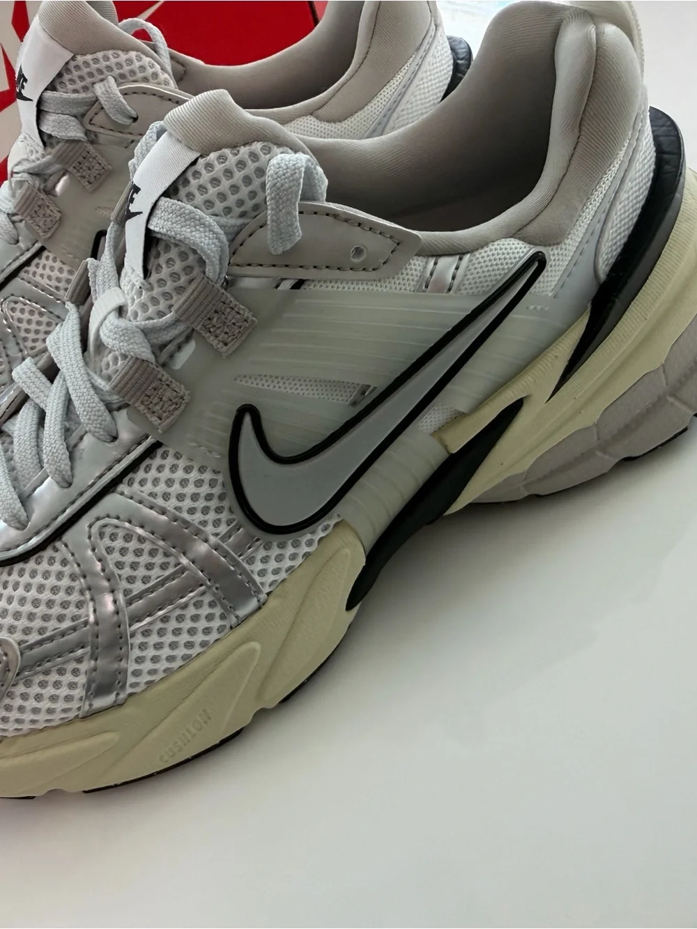 Women Nike V2K sneakers.